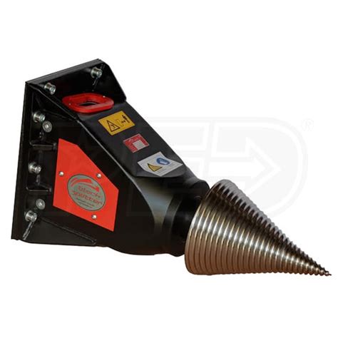 skid steer cone log splitter|cone log splitter for sale.